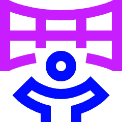 Vr Immersive Reality Icon from Sharp Neon Set