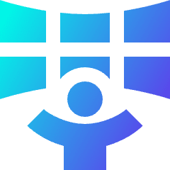 Vr Immersive Reality Icon from Sharp Gradient Set