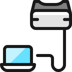Vr Laptop Icon from Ultimate Colors Set