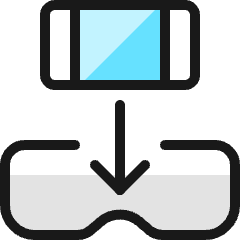 Vr Phone Icon from Ultimate Colors Set