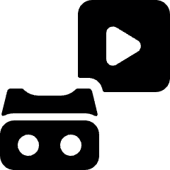 Vr Video 1 1 Icon from Ultimate Bold Set