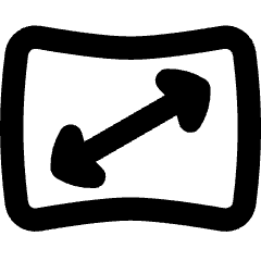 Vr Screen Size Resolution Icon from Flex Remix Set