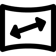 Vr Screen Size Resolution Icon from Core Remix Set