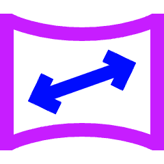 Vr Screen Size Resolution Icon from Sharp Neon Set