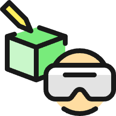 Vr User Box 1 Icon from Ultimate Colors Set
