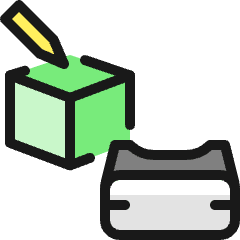 Vr User Box Icon from Ultimate Colors Set