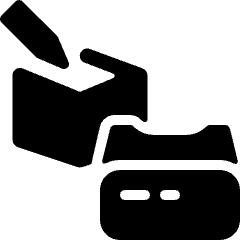 Vr User Box Icon from Ultimate Bold Set
