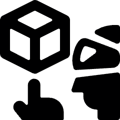 Vr User Play Icon from Ultimate Bold Set