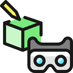 Vr Video 1 Icon from Ultimate Colors Set