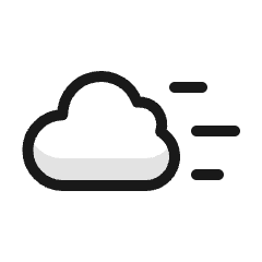 Visibility Cloud Low Icon from Ultimate Colors Set