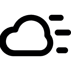 Visibility Cloud Low Icon from Ultimate Bold Set