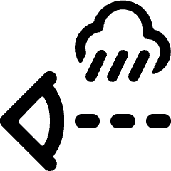 Visibility Rain Icon from Ultimate Bold Set
