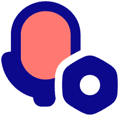 Microphone Setting Bolt Nut Icon from Plump Pop Set