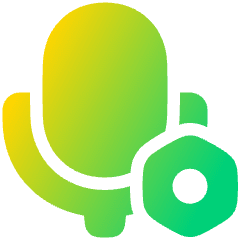 Microphone Setting Bolt Nut Icon from Plump Gradient Set