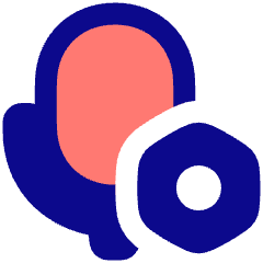 Microphone Setting Bolt Nut Icon from Plump Pop Set