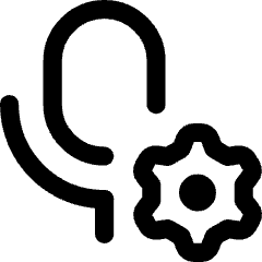 Microphone Setting Gear Icon from Core Line Set