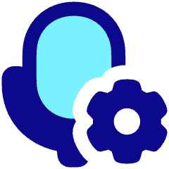 Microphone Setting Gear Icon from Plump Pop Set