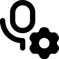 Microphone Setting Gear Icon from Core Remix Set