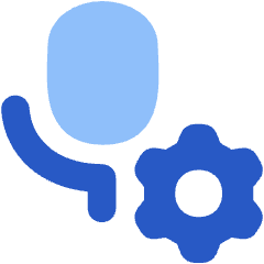 Microphone Setting Gear Icon from Flex Flat Set