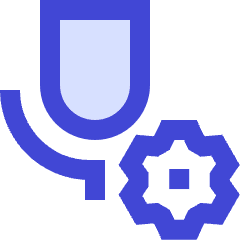 Microphone Setting Gear Icon from Sharp Duo Set