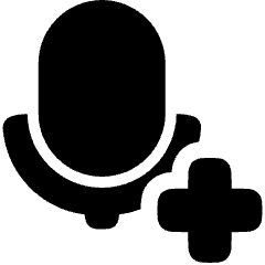 Voice Mail Add Plus Icon from Plump Solid Set