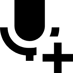 Voice Mail Add Plus Icon from Sharp Remix Set