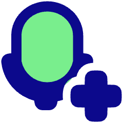 Voice Mail Add Plus Icon from Plump Pop Set