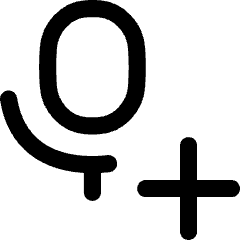 Voice Mail Add Plus Icon from Flex Line Set