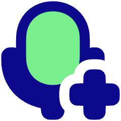 Voice Mail Add Plus Icon from Plump Pop Set