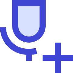 Voice Mail Add Plus Icon from Sharp Duo Set