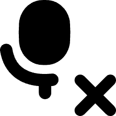 Voice Mail Disconnect Icon from Flex Solid Set