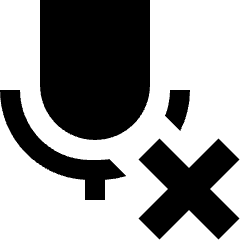 Voice Mail Disconnect Icon from Sharp Solid Set