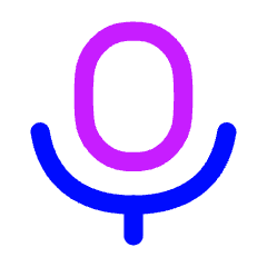 Voice Mail Mic Solo Icon from Flex Neon Set