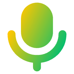 Voice Mail Mic Solo Icon from Core Gradient Set