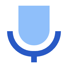 Voice Mail Mic Solo Icon from Sharp Flat Set
