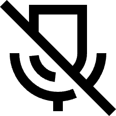 Voice Mail Off Icon from Sharp Line Set
