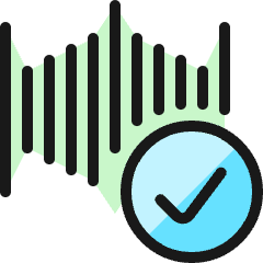 Voice Id Approved Icon from Ultimate Colors Set