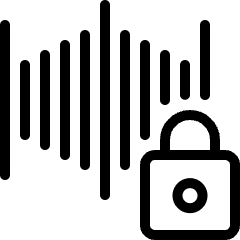 Voice Id Lock Icon from Ultimate Light Set