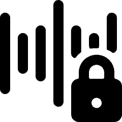 Voice Id Lock Icon from Ultimate Bold Set