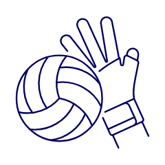 Volleyball Hit 1 Illustration from UX Line Set