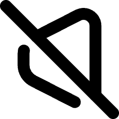 Volume Disable Mute 2 Icon from Micro Line Set