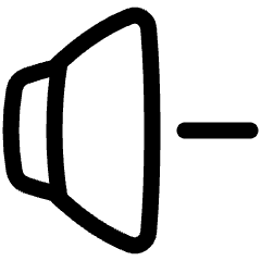 Volume Down Icon from Plump Line Set