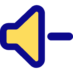 Volume Down Icon from Core Pop Set