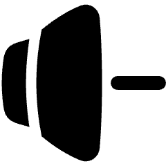 Volume Down Icon from Plump Solid Set