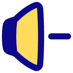 Volume Down Icon from Plump Pop Set