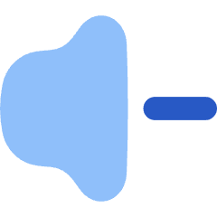 Volume Down Icon from Flex Flat Set