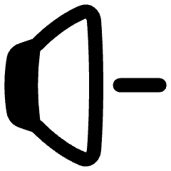 Volume Down Icon from Plump Remix Set