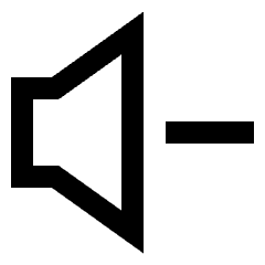 Volume Down Icon from Sharp Line Set