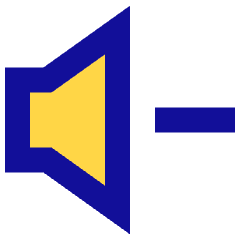 Volume Down Icon from Sharp Pop Set