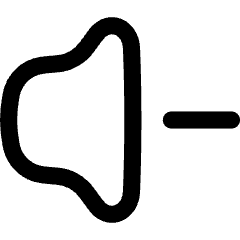 Volume Down Icon from Flex Line Set